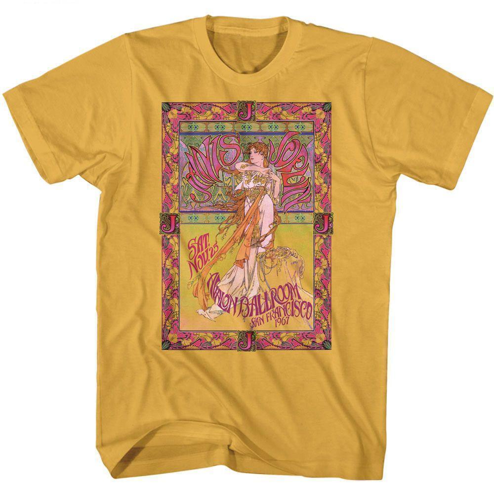 Janis Joplin Avalon Ballroom Ginger Adult T Shirt